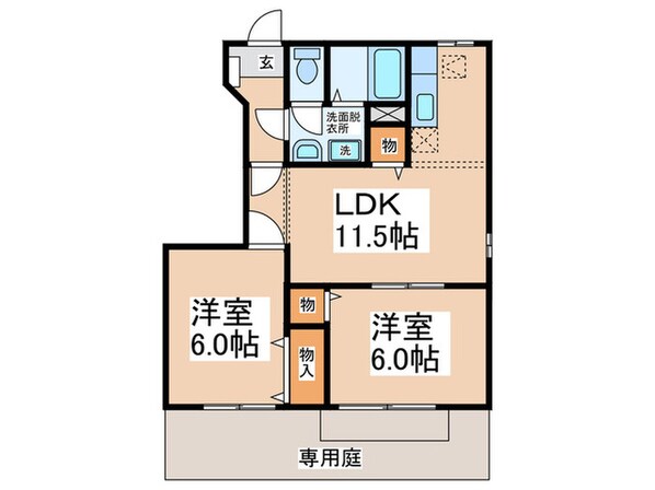 コ－ポシャルマンＤ棟の物件間取画像